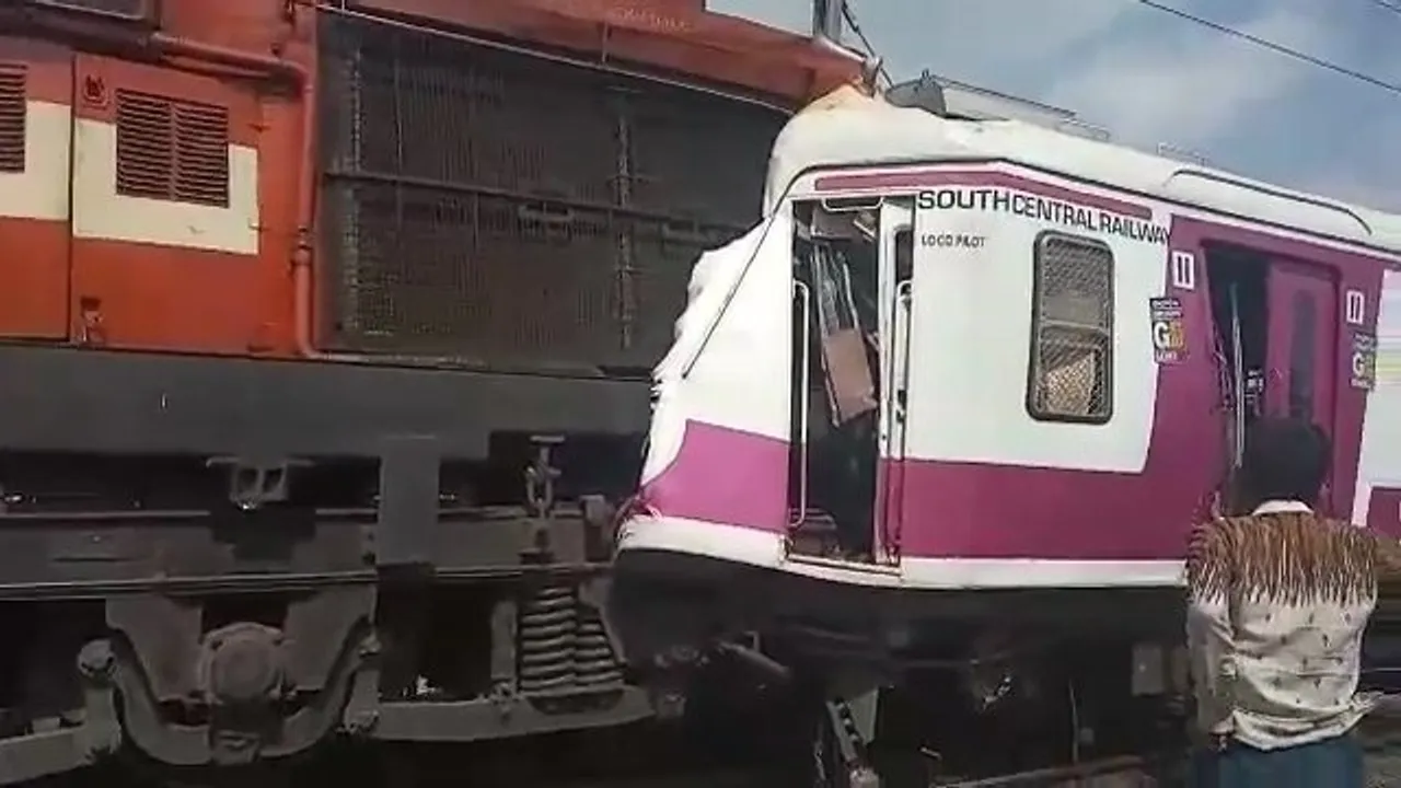 Hyderabad: 30 injured as two trains collide at Kacheguda