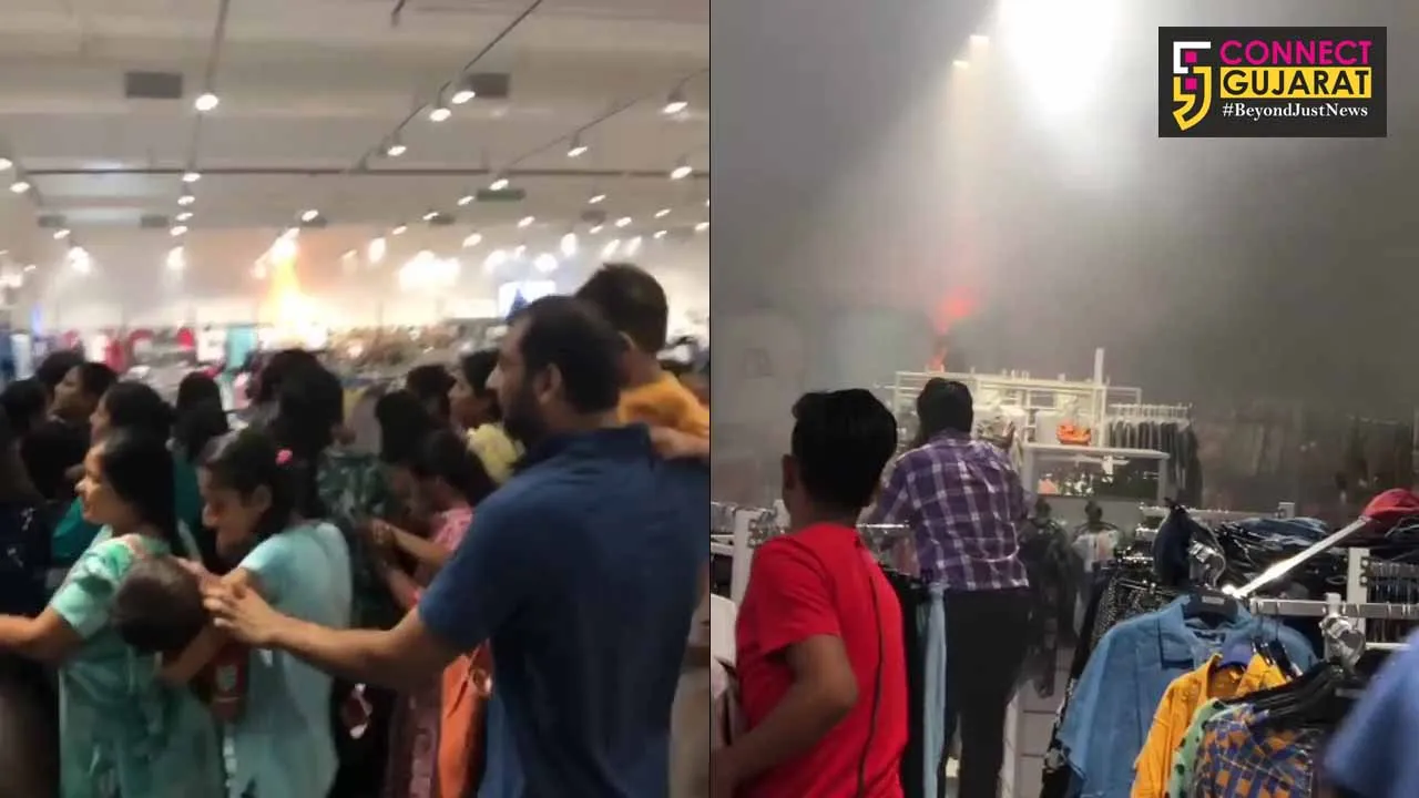 Fire inside popular shopping mall in Vadodara