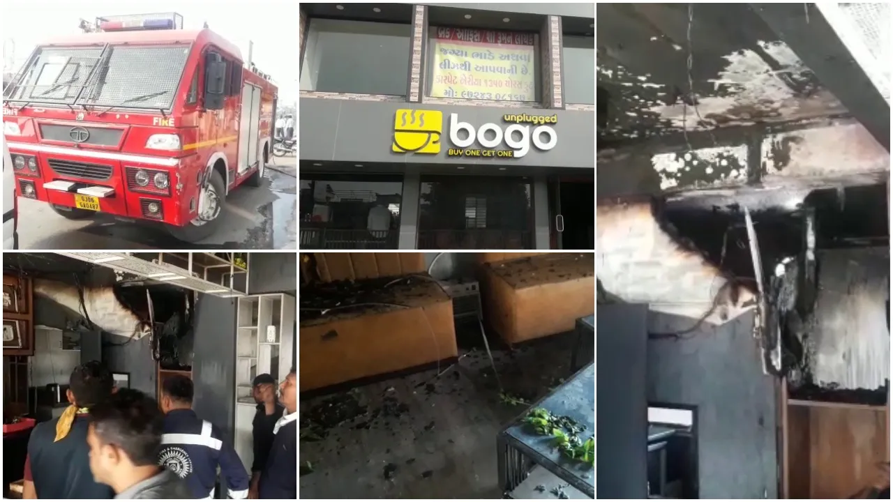 Restaurant catches fire in Vadodara