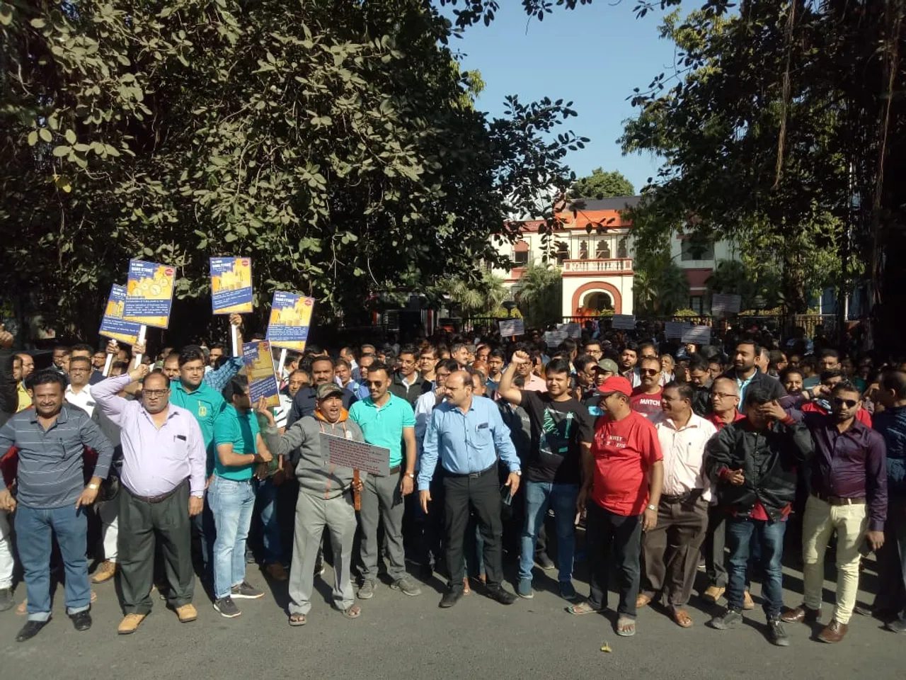 Bank strike badly affected the working for two days