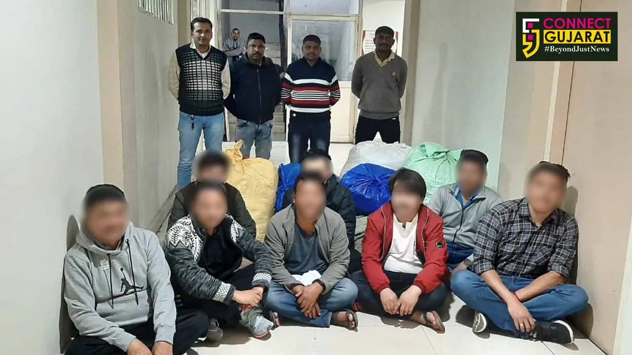 Vadodara PCB arrested 8 from Tibetan market for selling duplicate clothes of branded company