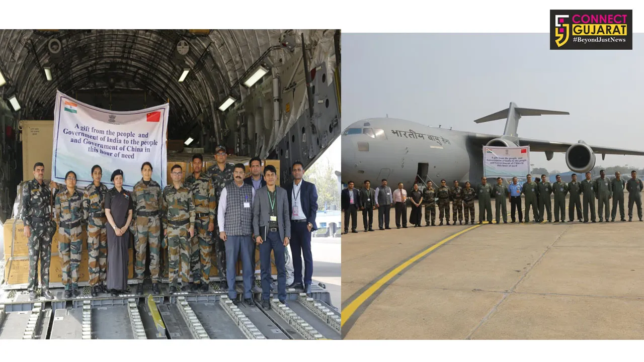 Goodwill flight with emergency medical assistance from India to Peoples Republic of China