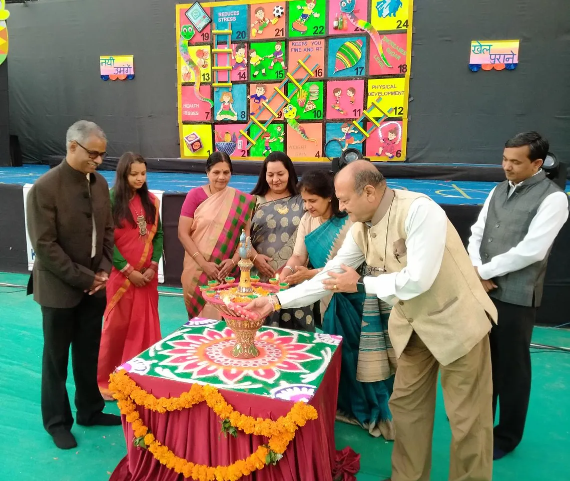 Baroda High School, ONGC Annual Concert on theme of forgotten games