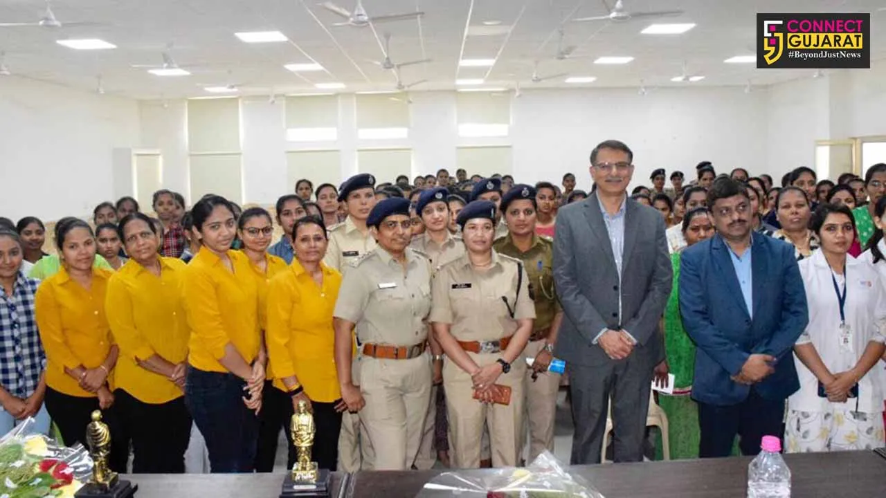 Breast cancer preventive health workshop organised by HCG hospital and Vadodara police