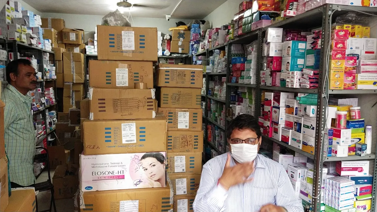 Food and Drugs department checking at medical stores in Vadodara