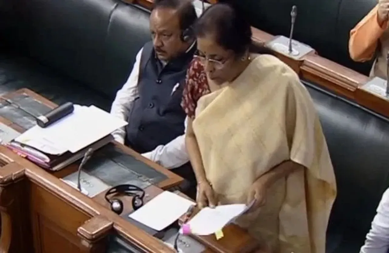 Finance Minister Nirmala Sitharaman moves Direct Tax ‘Vivad Se Vishwas’ Bill, 2020 in Lok Sabha