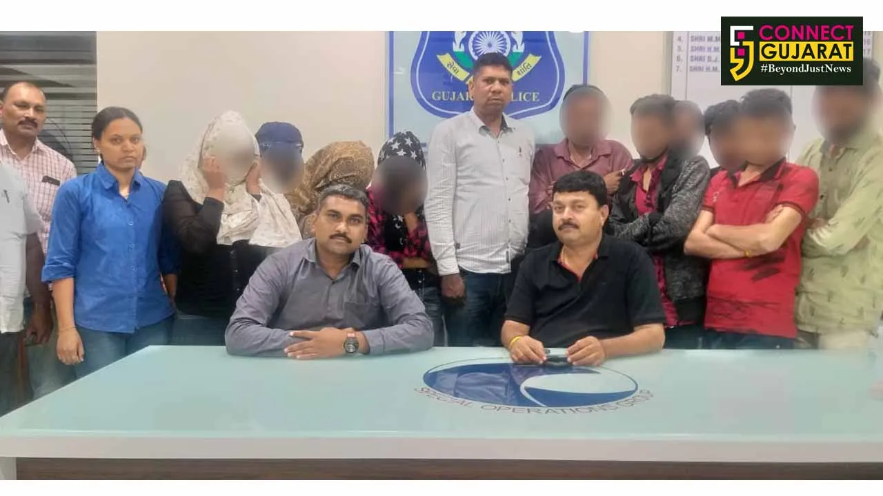 Vadodara SOG busted a high profile interstate sex racket