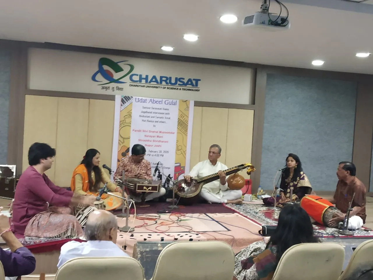 Udat Abeel Gulal Singing and Instrumental Event at CHARUSAT