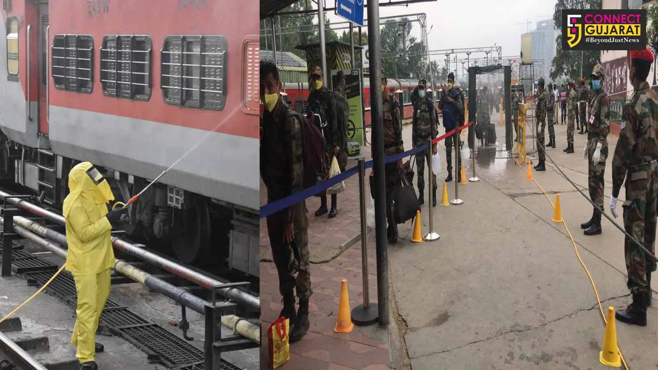 Special train moves Army personnel to forward areas