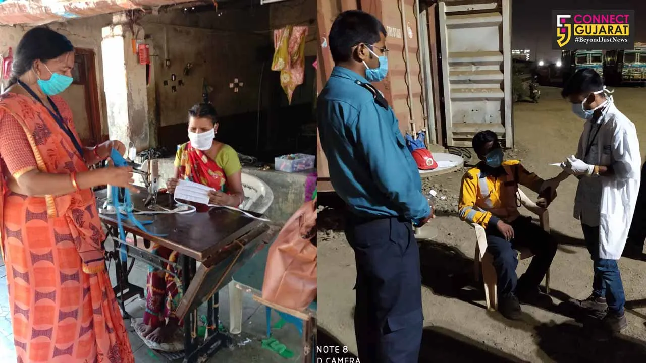 Deepak Foundation’s Nandesari unit Self Help Group stitched 3000 masks for local industry workers