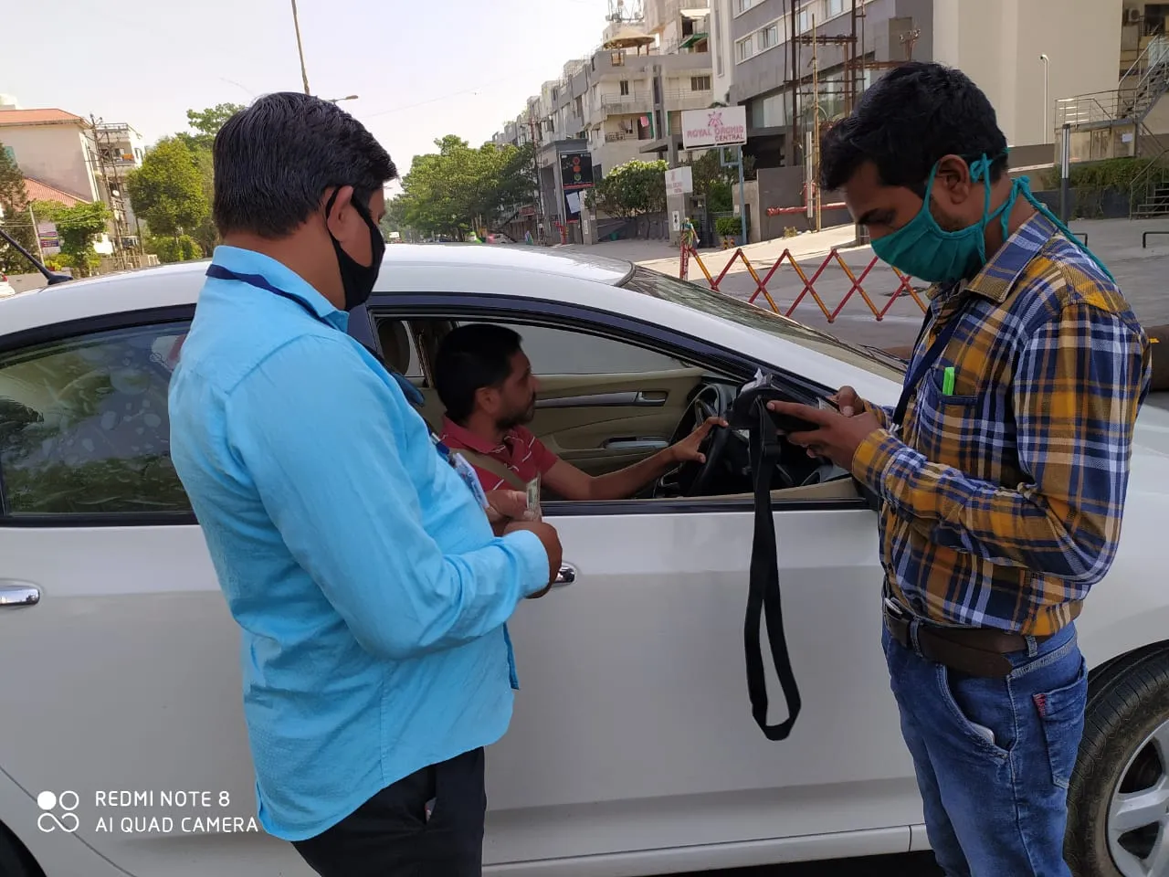 First day five people got penalised for not wearing masks in Vadodara