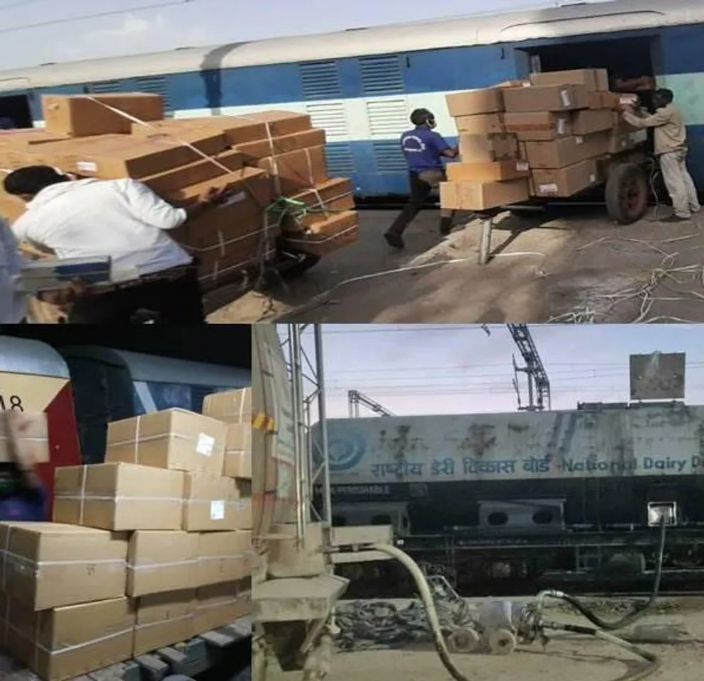 WR’s five parcel special trains departed with essential materials