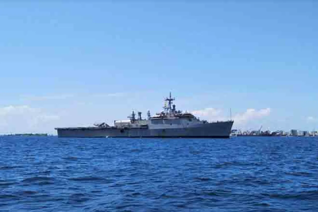 Pre evacuation measures by INS Jalashwa under Operation Samudra Setu