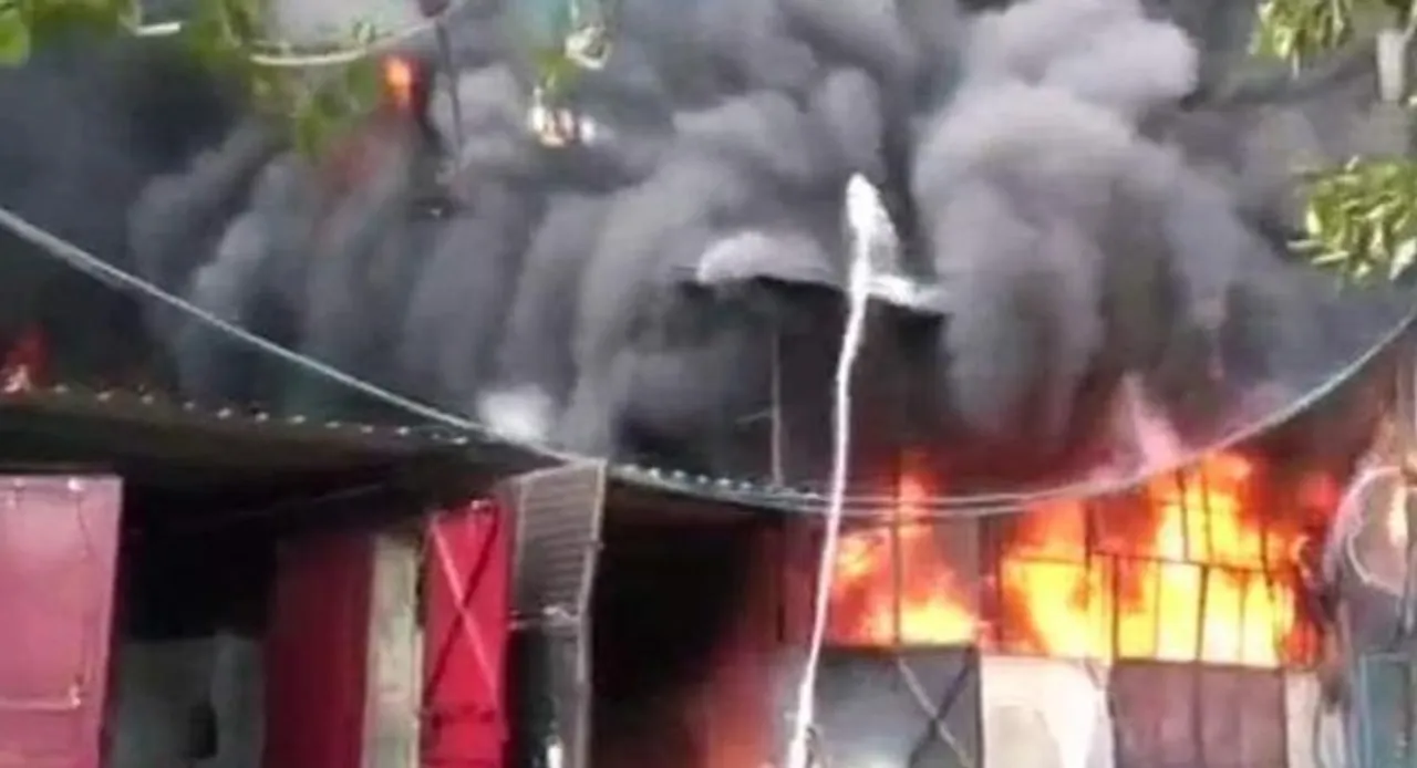 Fire breaks out at shoe factory in Delhi’s Keshavpuram, no injuries reported