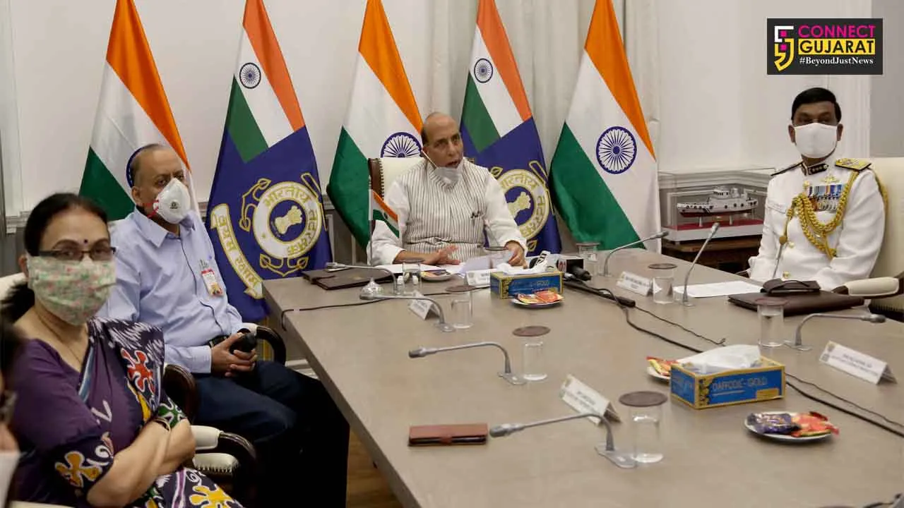 Defence Minister Rajnath Singh commissions Indian Coast Guard Ship ‘Sachet’ and two interceptor boats