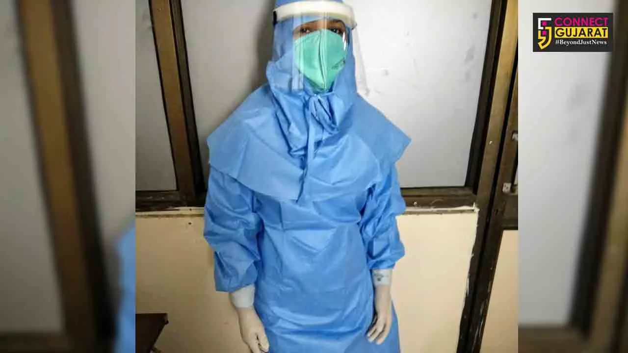 Mother of 14 months old baby performing her duties at Covid hospital at Gotri