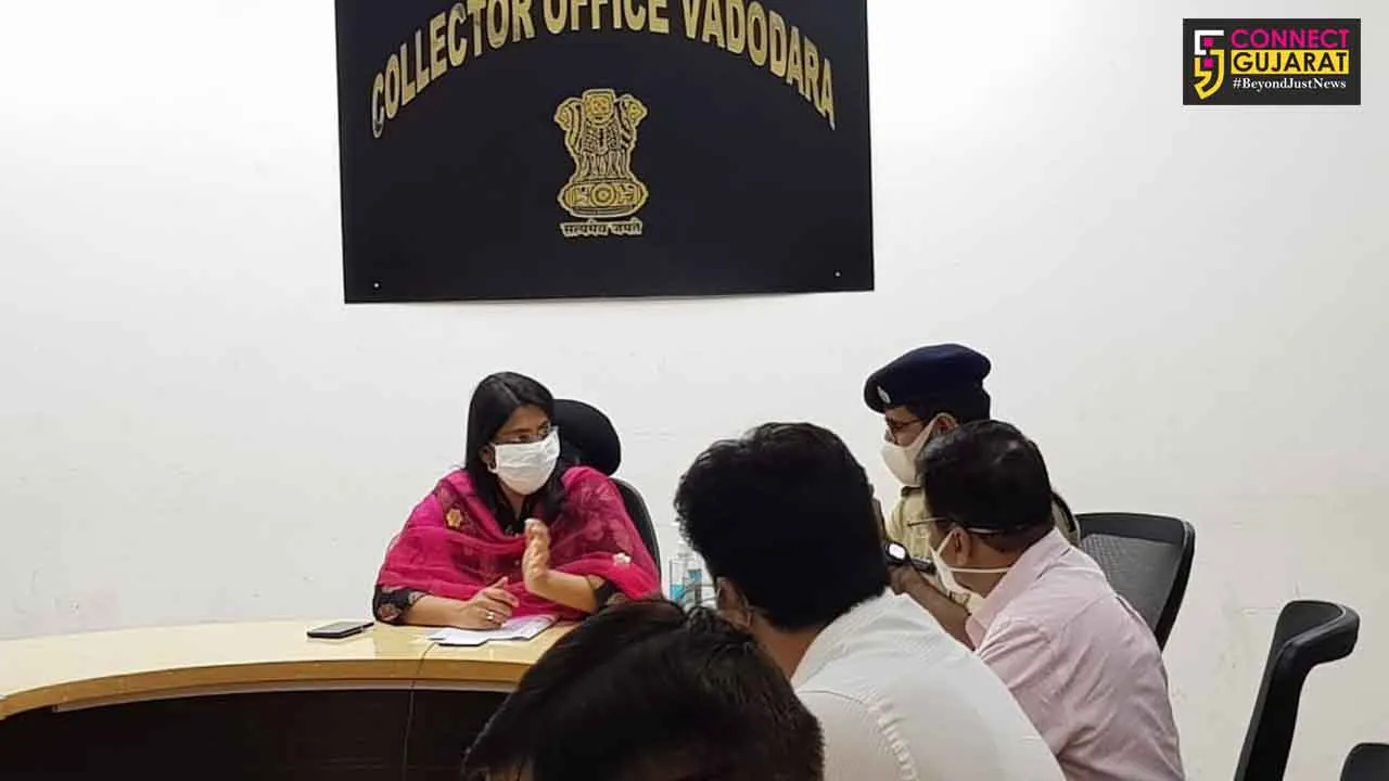 District Collector reviews the law and order situation in the rural areas through video conference