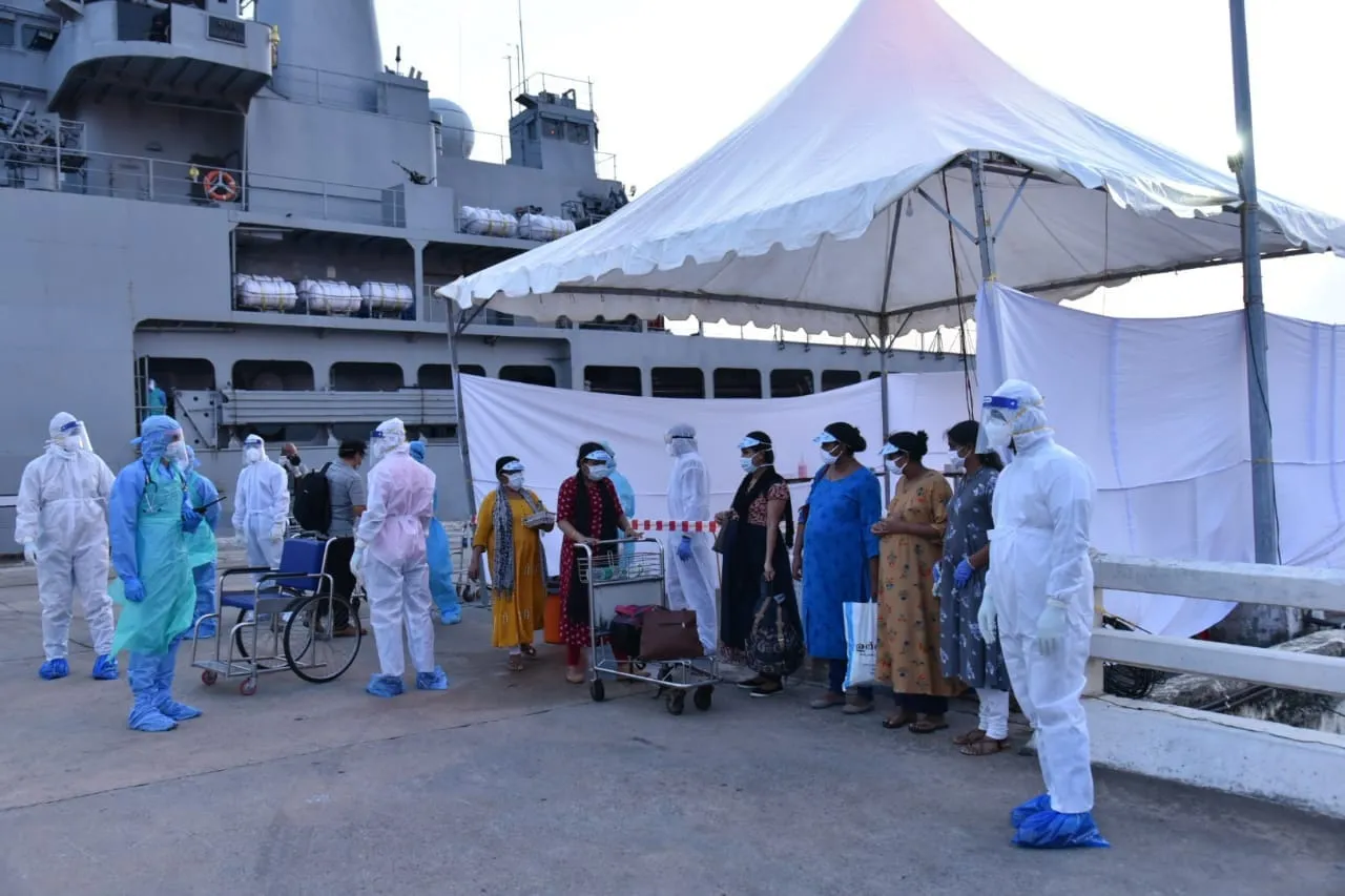 INS Magar returns to God’s own country with 202 repatriates