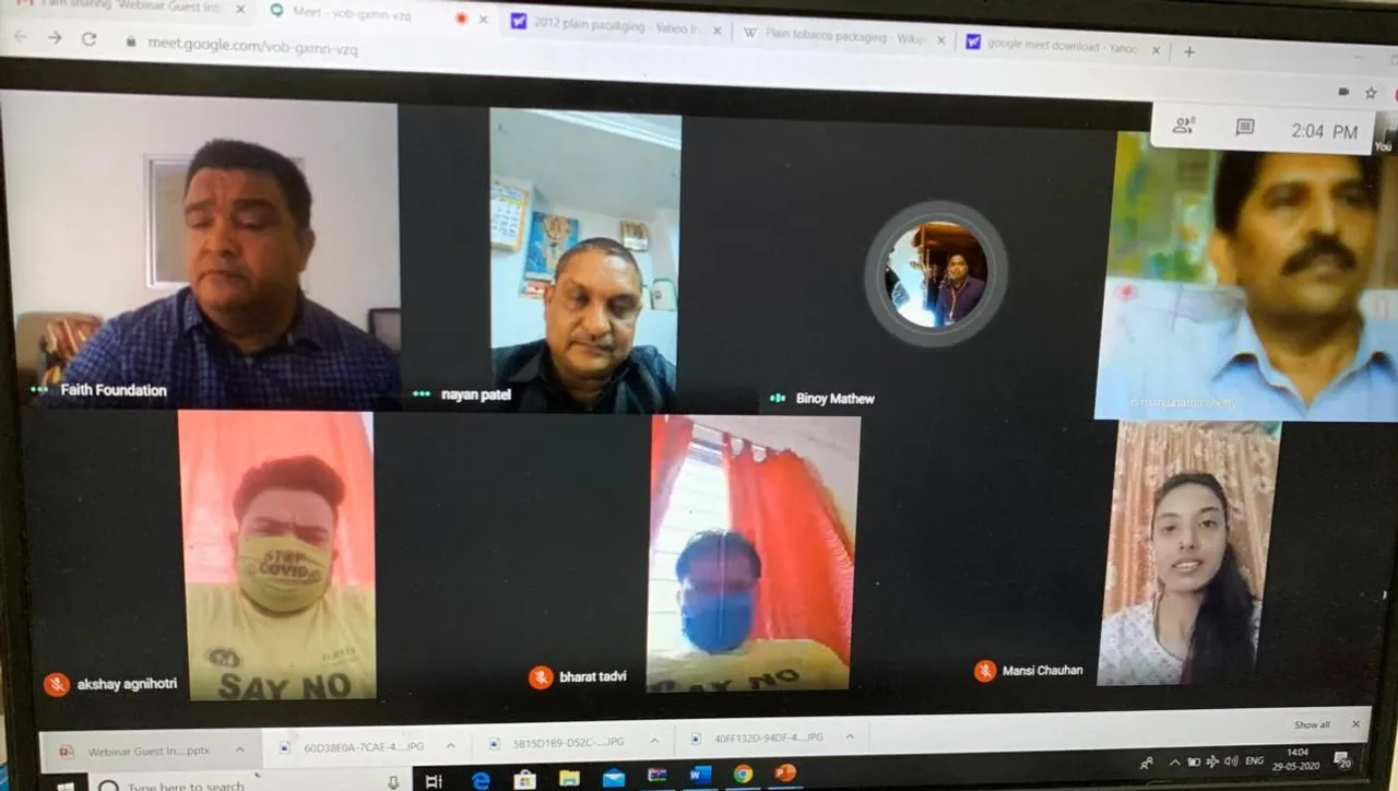 Webinar by Faith Foundation on moving towards tobacco-free generation