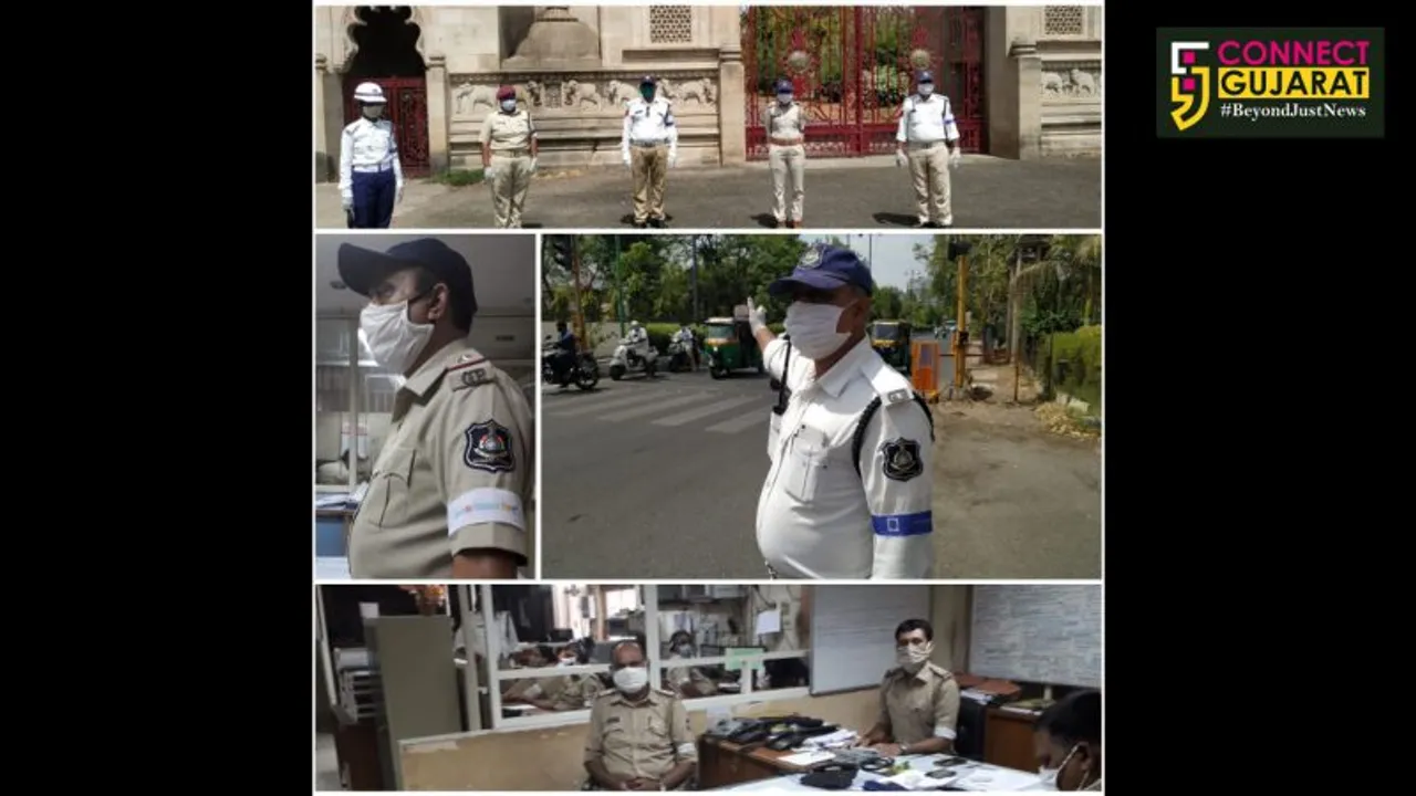 Vadodara police spread the message of tobacco free society