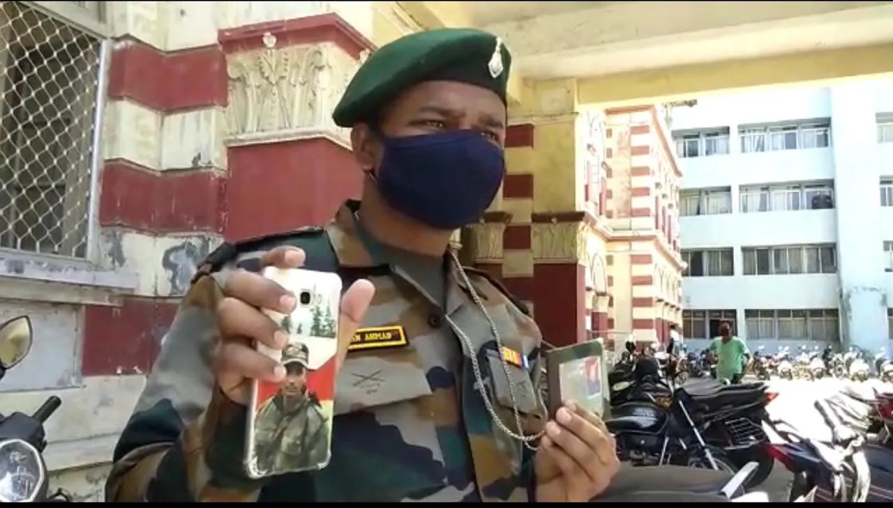 Army jawan stuck in Vadodara request the district administration to help reaching his home at UP