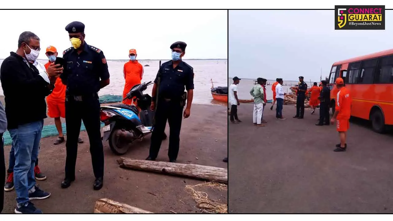 NDRF teams took charge in Navsari in view of cyclone Nisarg