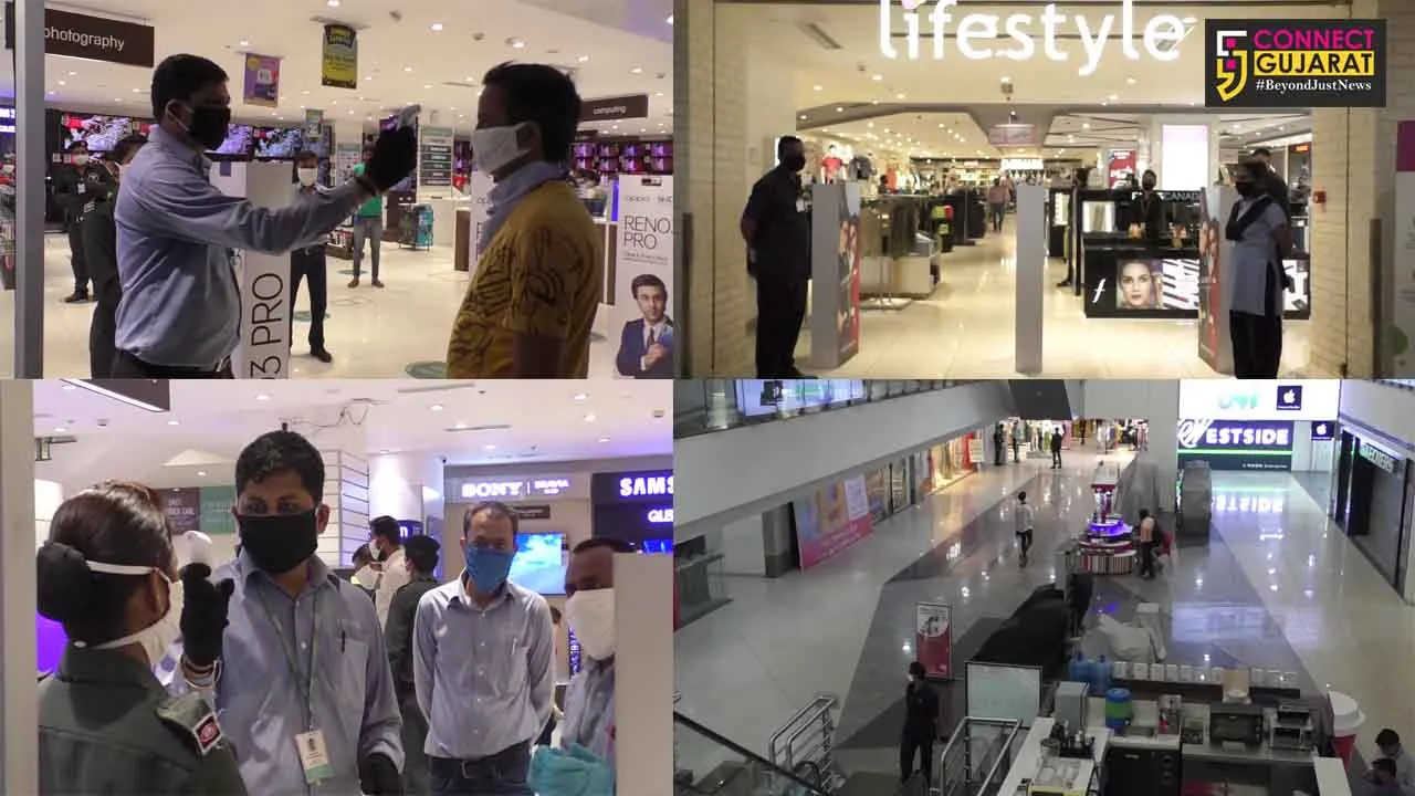 Malls in Vadodara starts operating with strict guidelines for the safety of people
