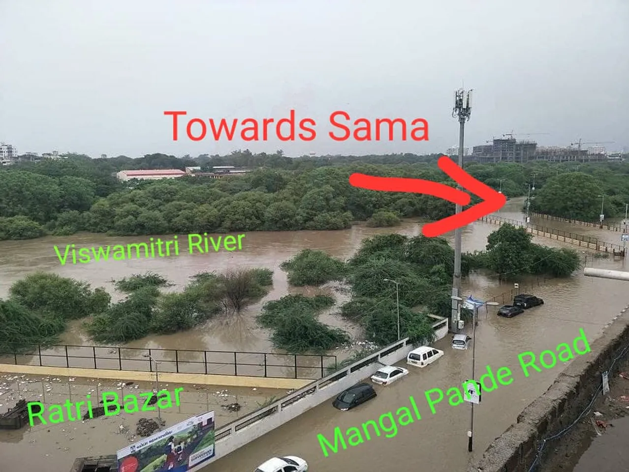 Environmentalists raise concern of flooding and water logging in Vadodara in case of no action by administration