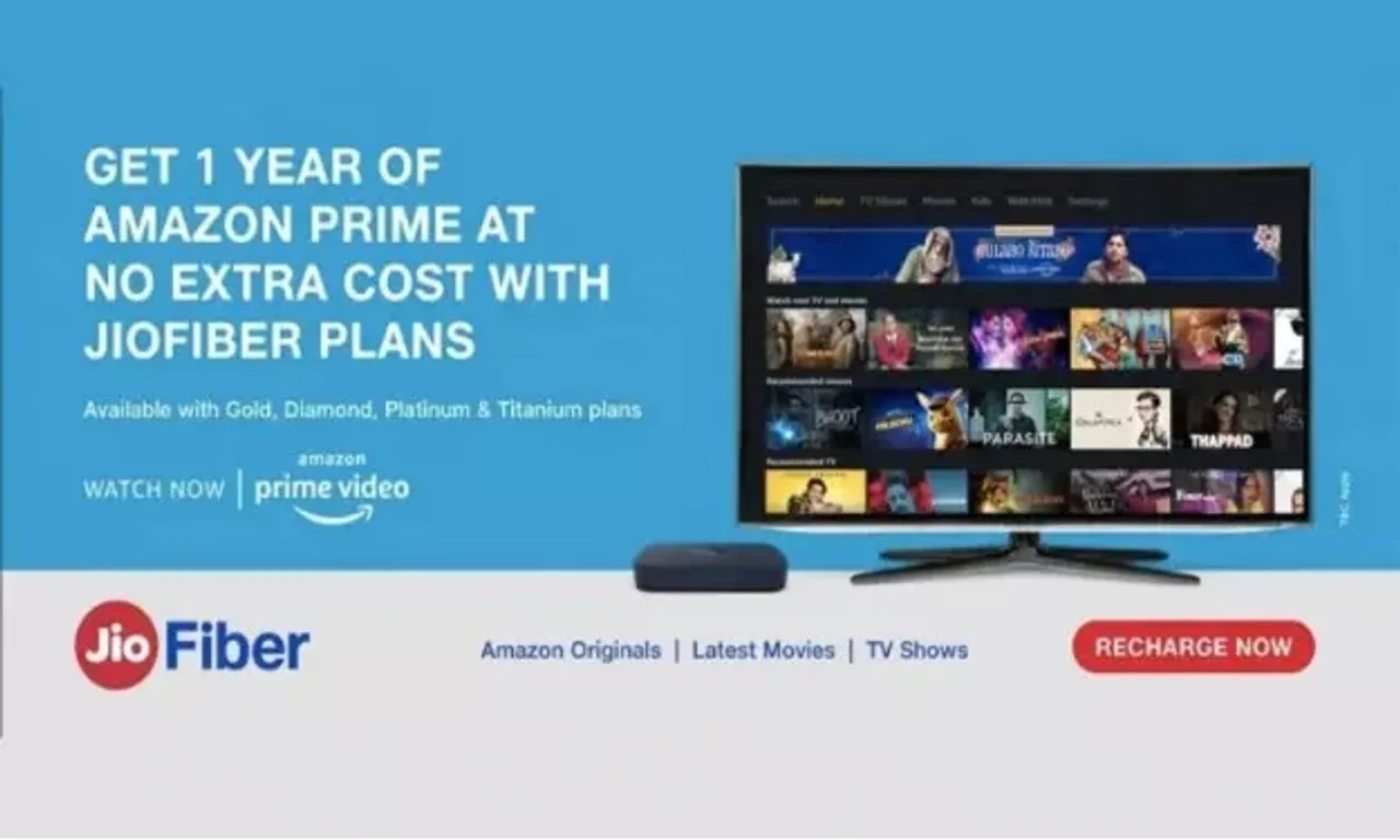 JioFiber announces 1-year Amazon Prime membership at no extra cost