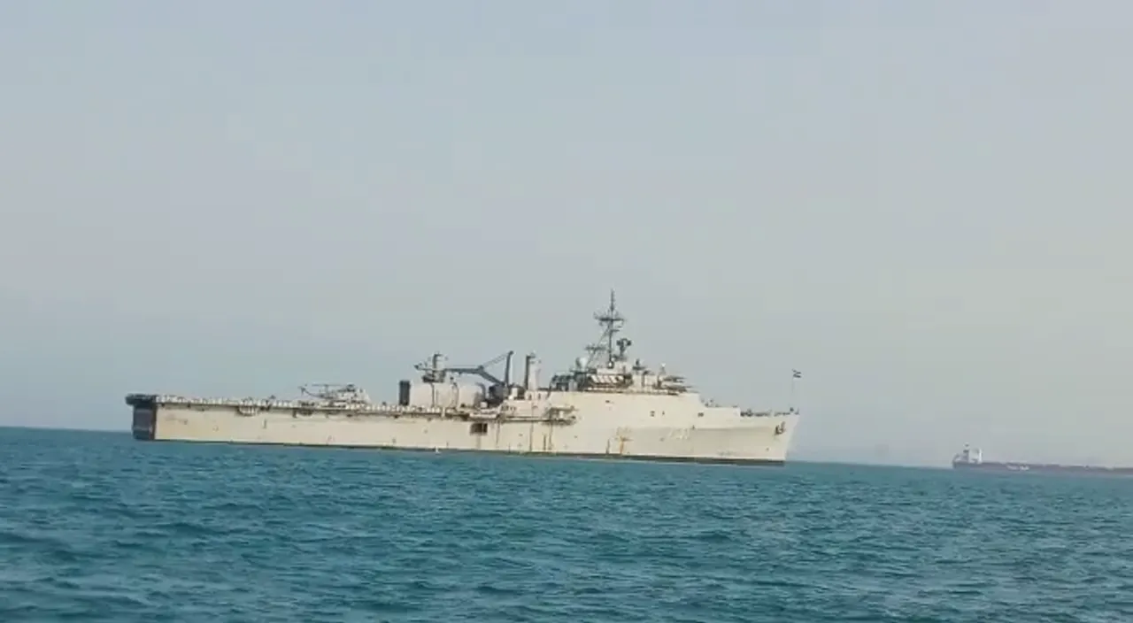 INS Jalashwa at Bandar Abbas Iran