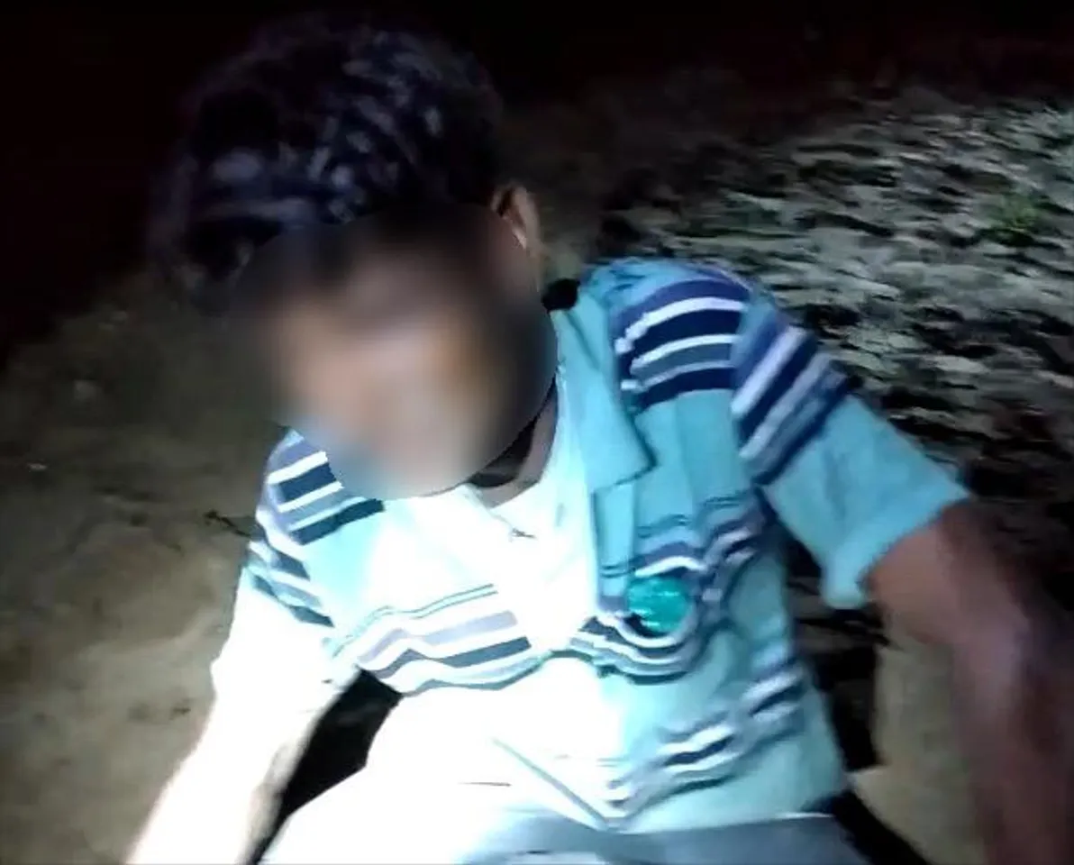 Person climbed up a mobile phone tower at Bajwa Undera area near Vadodara
