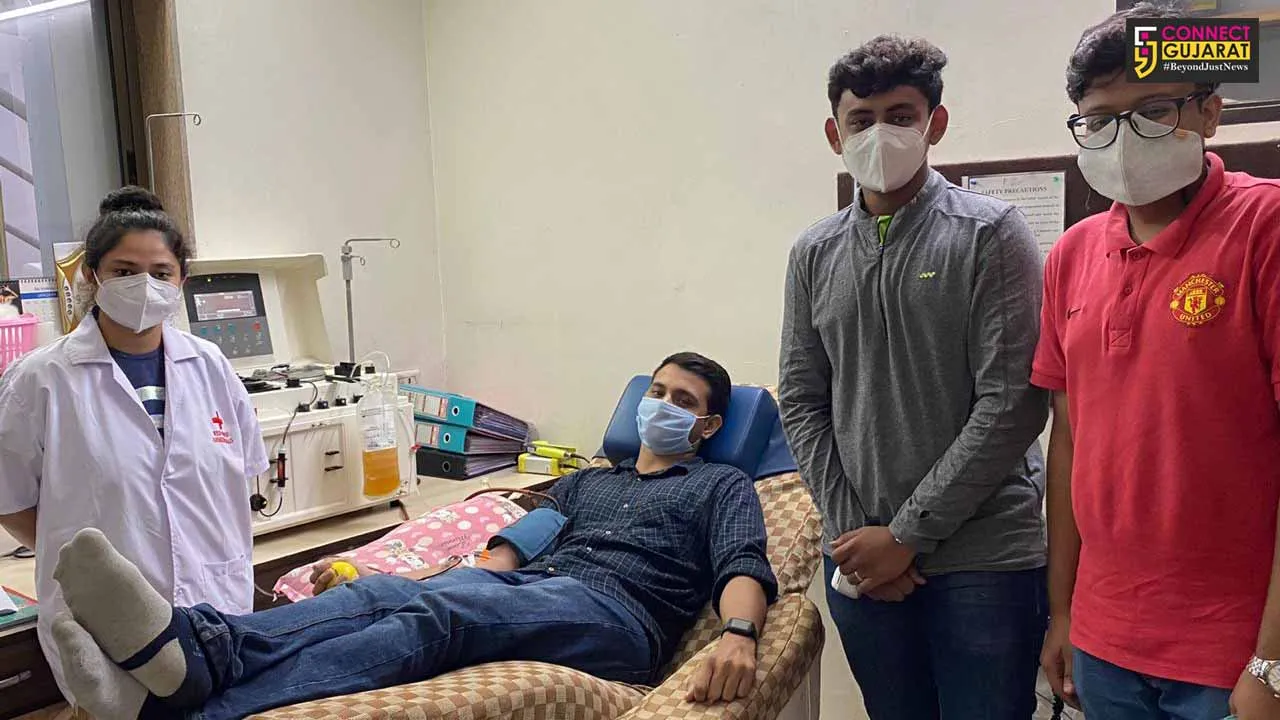 CS with Red Cross Society kicked off Plasma drive in Ahmedabad