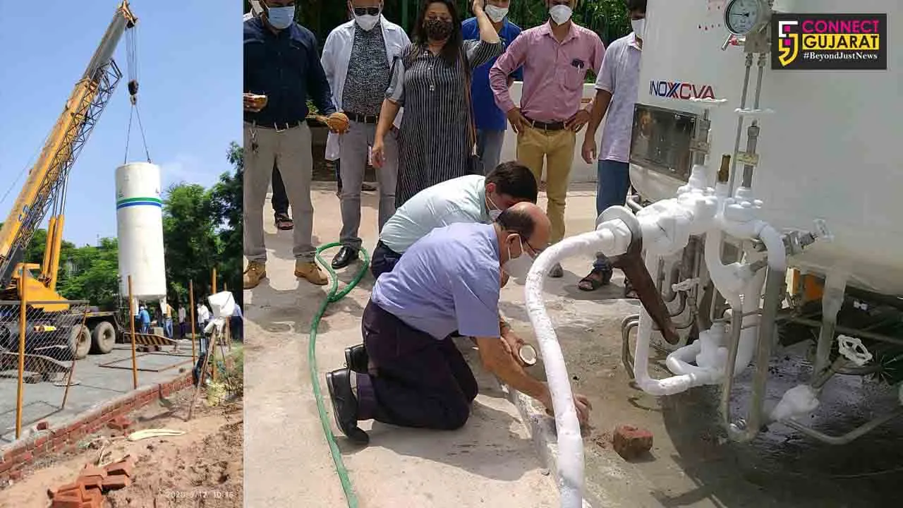 Storage capacity of liquid oxygen in Sayaji and Gotri hospitals increased to a total of 53 thousand liters