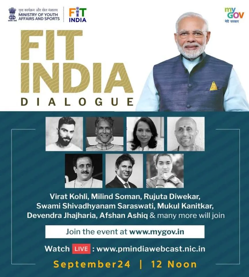 PM to interact online with fitness influencers & citizens at Fit India Dialogue today