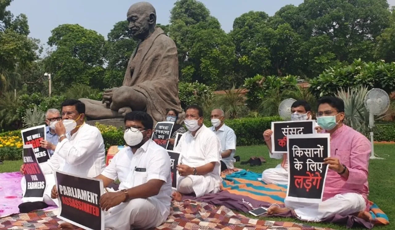 Opposition leaders to meet President today amid Parliament boycott over farm bills