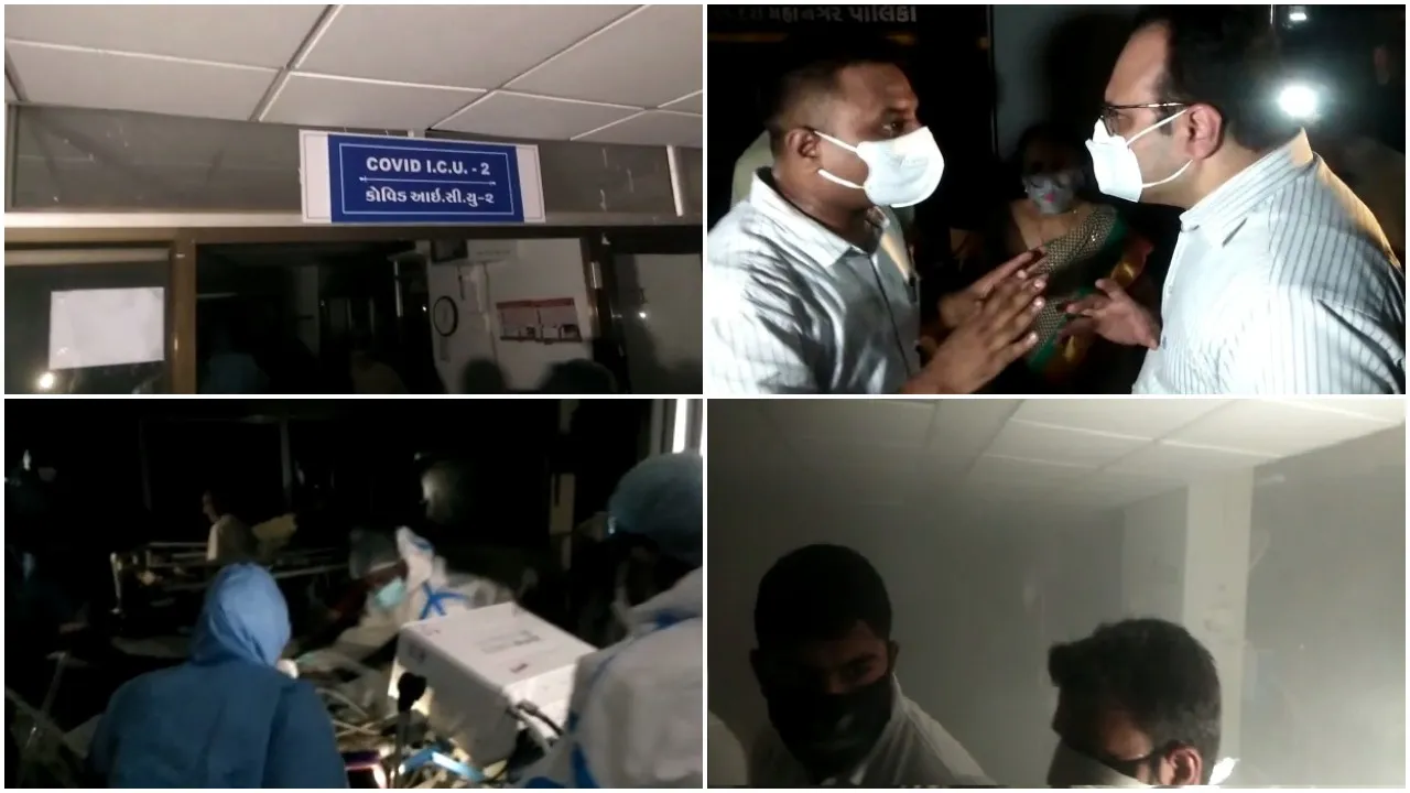 Fire incident happened inside Covid ward of SSG hospital in Vadodara
