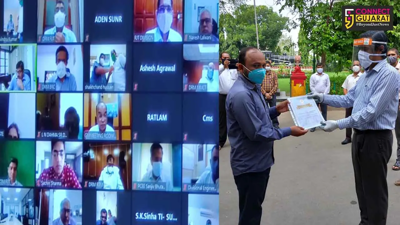 Railwaymen of Vadodara division honoured with General Manager Safety Award