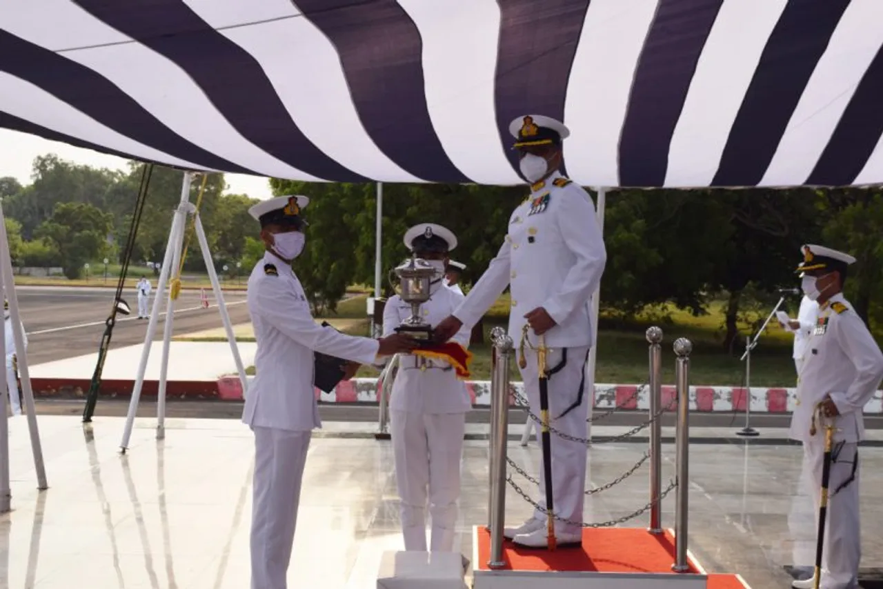 Passing out parade and valedictory function of Electrical specialisation course conducted at INS Valsura