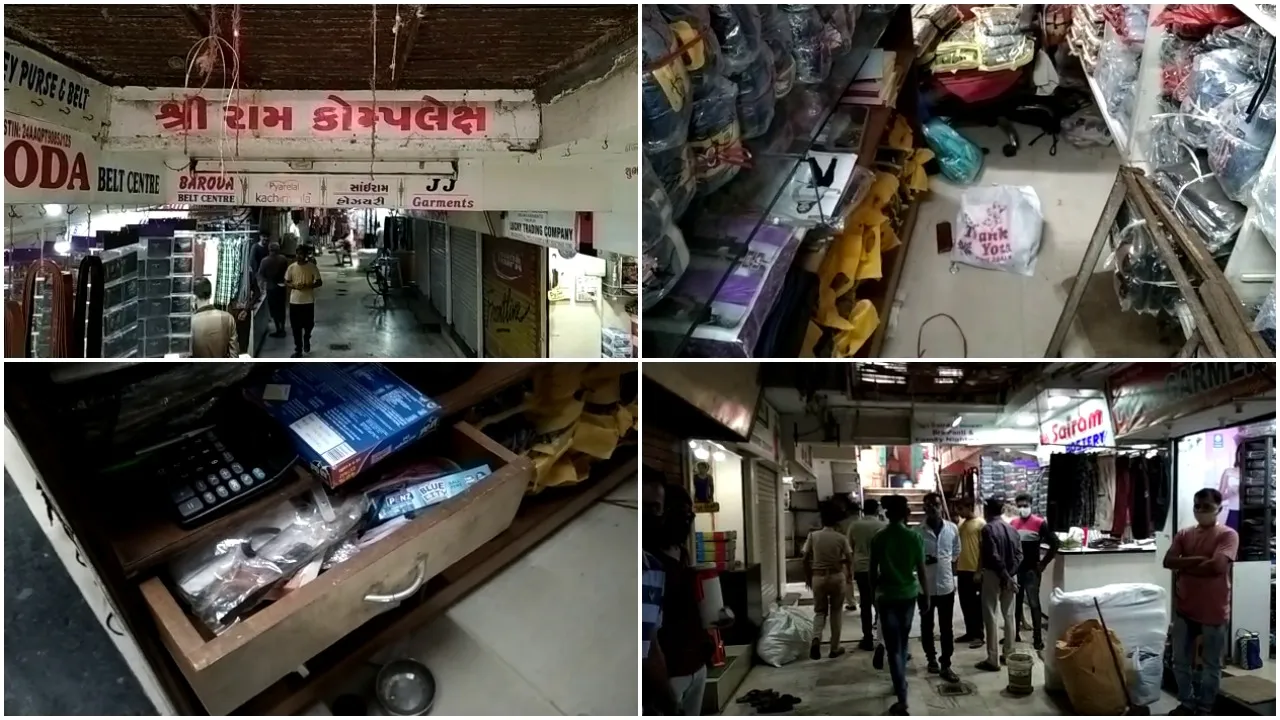 Unsuccessful attempt to rob a readymade garment shop in Mangal Bazaar Vadodara