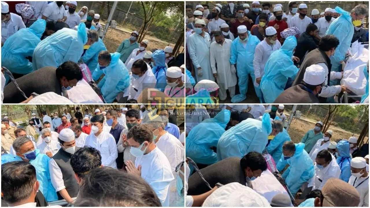 Ahmed Patel laid to rest in Bharuch; Rahul Gandhi attends funeral