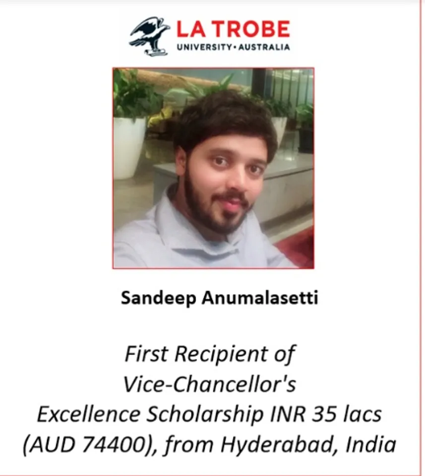 La Trobe University, Australia announces First Recipient of Vice-Chancellor’s Excellence Scholarship from India