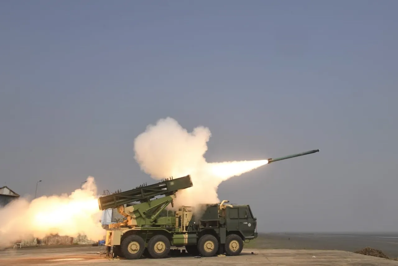 Enhanced version of PINAKA Rocket System successfully Flight Tested