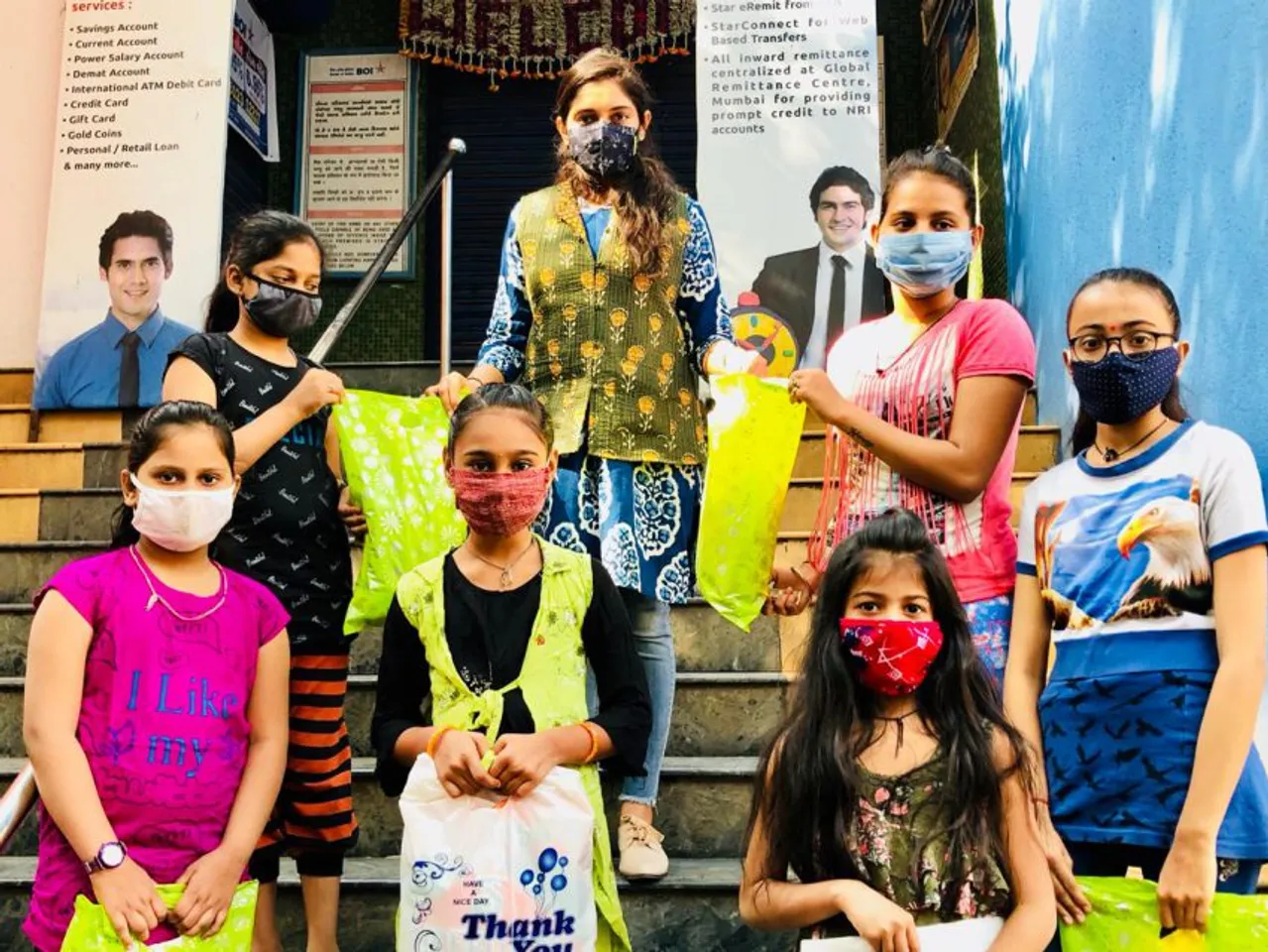 Vadodara based social worker Nishita Rajput celebrate Diwali with poor girls