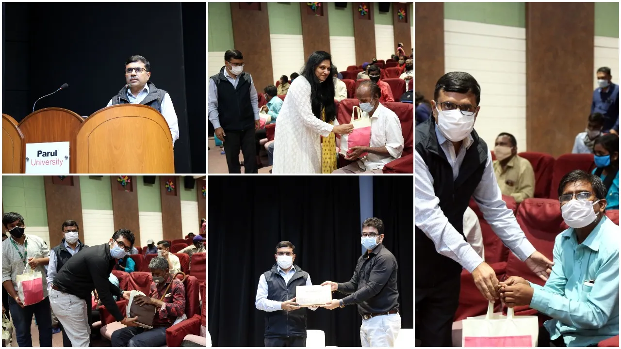 Parul University illuminates the light of Diwali in visually challenged people
