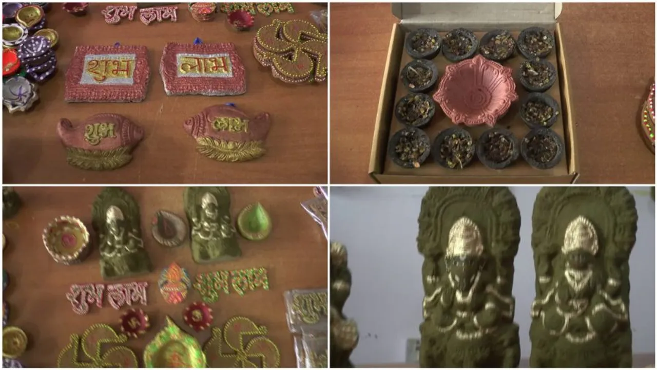 Diwali products made from cow dung gains popularity in Vadodara
