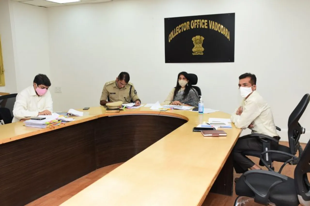 Following Covid 19 guidelines district election administration equipped to conduct Karjan assembly seat by election