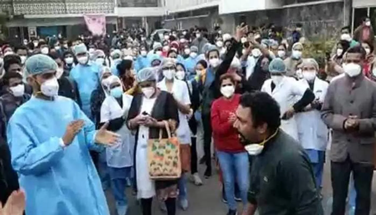 5,000 AIIMS nurses go on strike over pay dispute