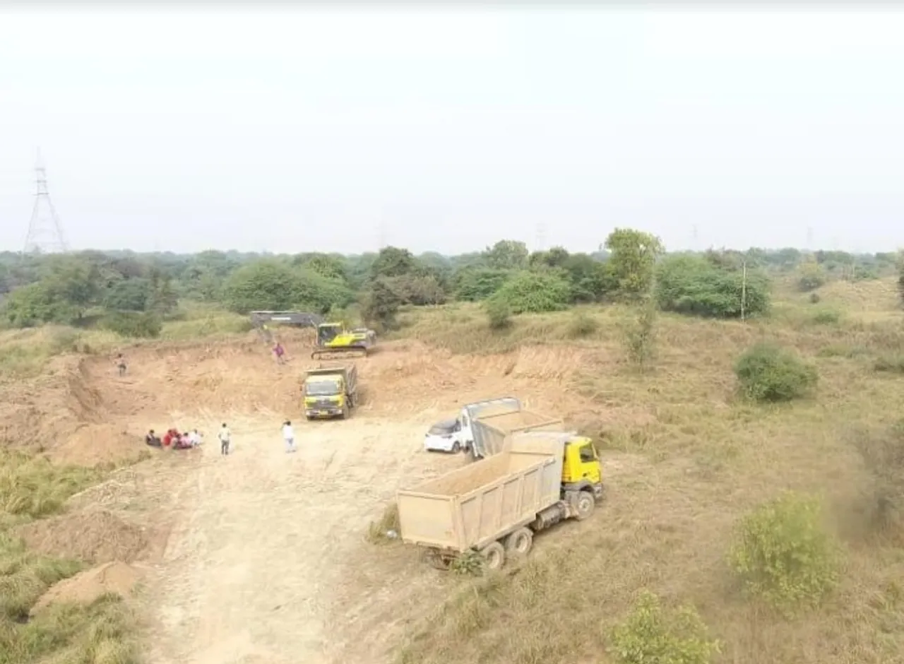 Drone surveillance to prevent irregularities in soil mining and transportation in Vadodara taluka
