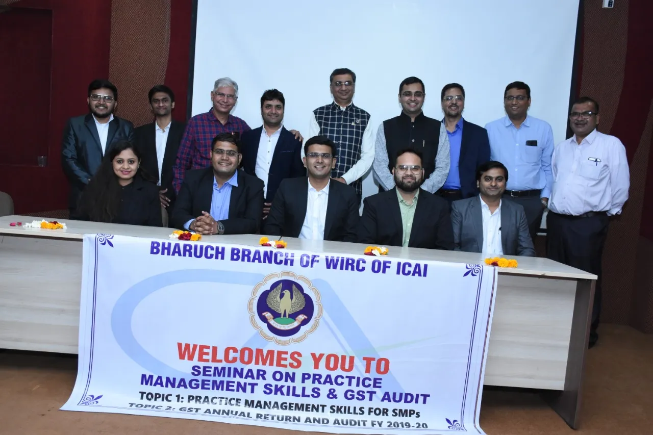 Bharuch branch of ICAI had a programme for change in managing committee team for 2021-22