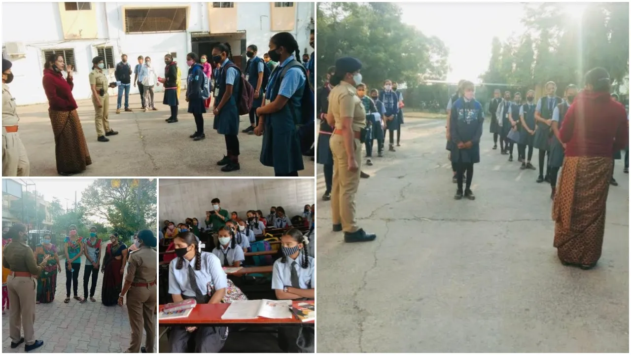Vadodara Warasia She team self defence training to school girls